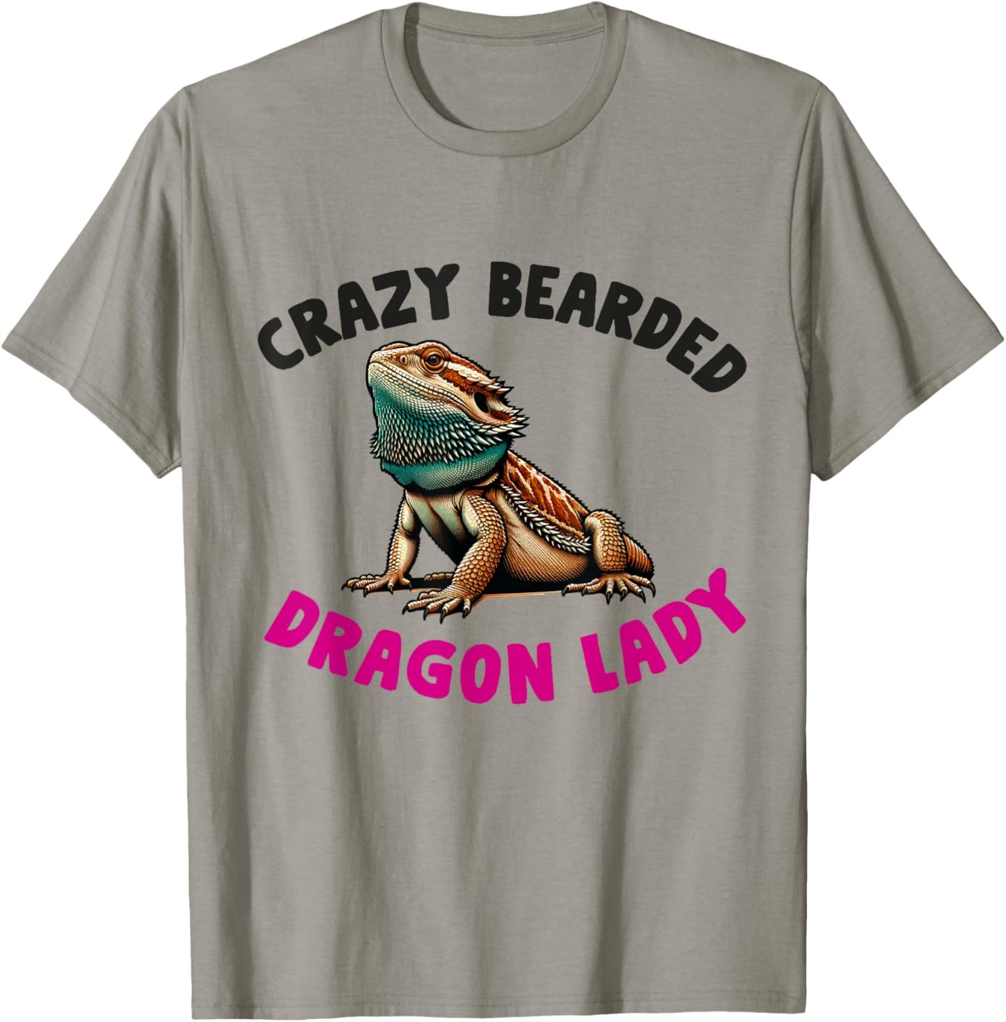 Bearded Dragon Mom Women Girls Wife Pogona Lizard Reptile T-Shirt - T-Shirt | Sand
