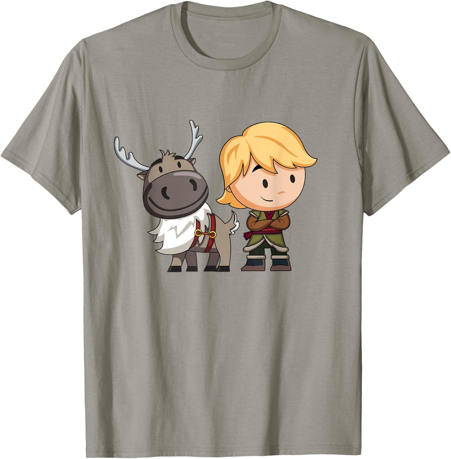 Disney Frozen 2 Sven and Kristoff Chibi Art T-Shirt - T-Shirt | Sand