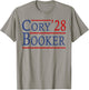 Cory Booker For President 2028, Cool Cory'28 Booker T-Shirt - T-Shirt | Sand