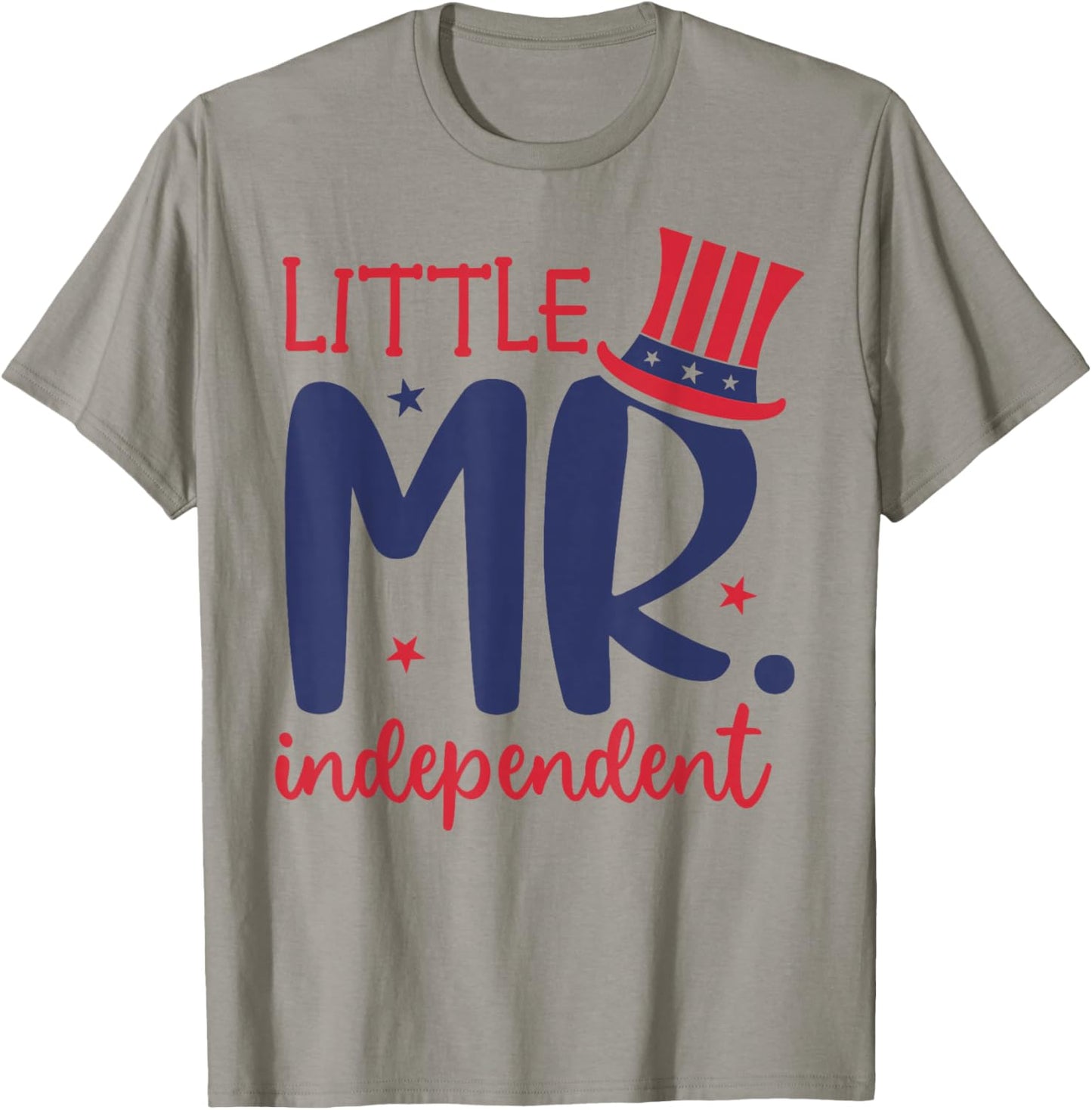 Little Mr. Independent Cute 4th of July Patriotic T-Shirt - T-Shirt | Sand