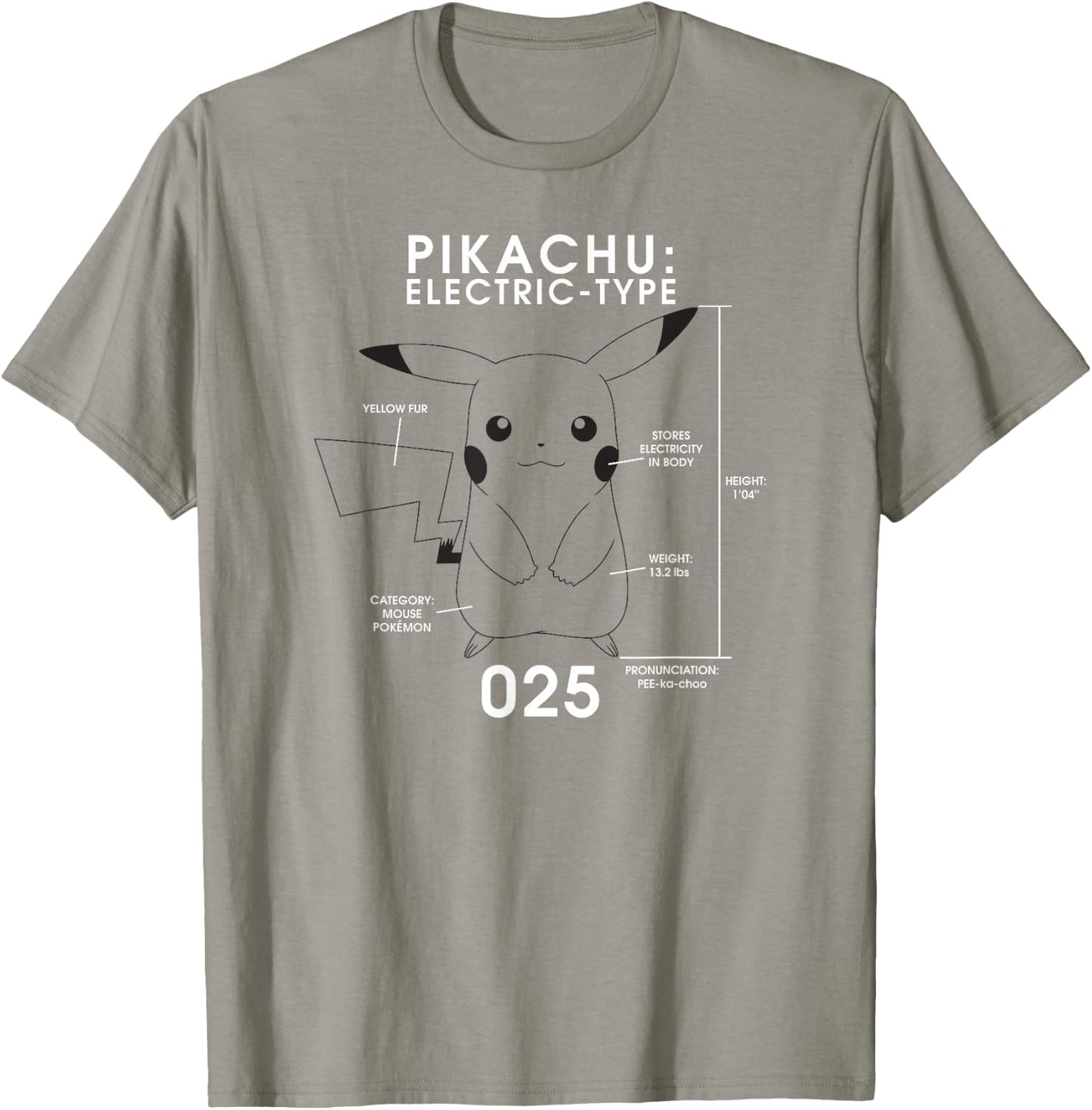 Pokémon Electric Type T-Shirt - T-Shirt | Sand