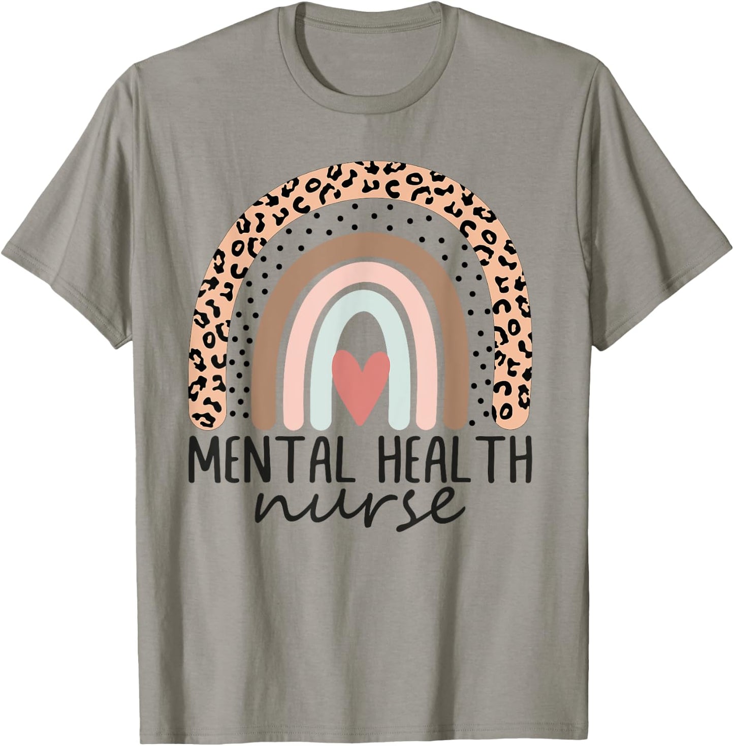 Mental Health Nurse rainbow Psych Nurse Psychiatric Nurse RN T-Shirt - T-Shirt | Sand