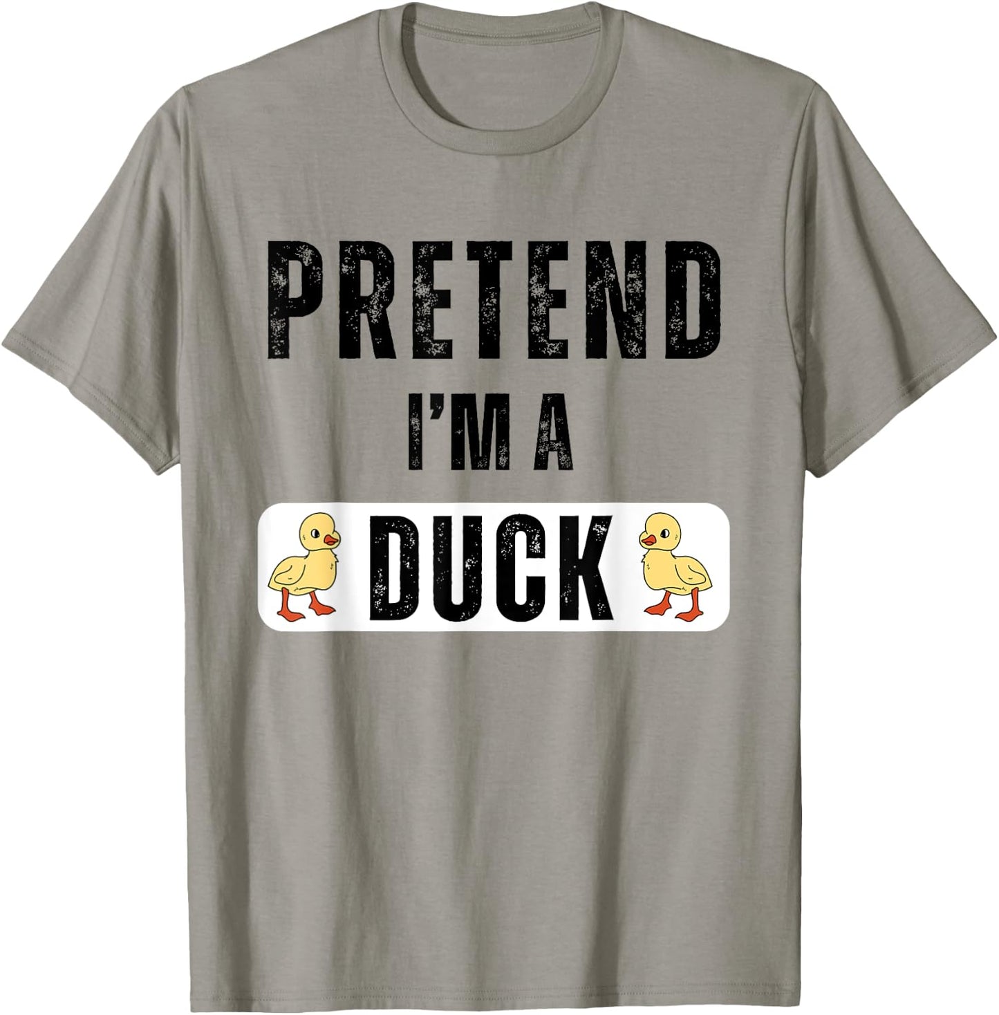 Pretend I'm A Duck Matching Kids Adult Duck Costume T-Shirt - T-Shirt | Sand