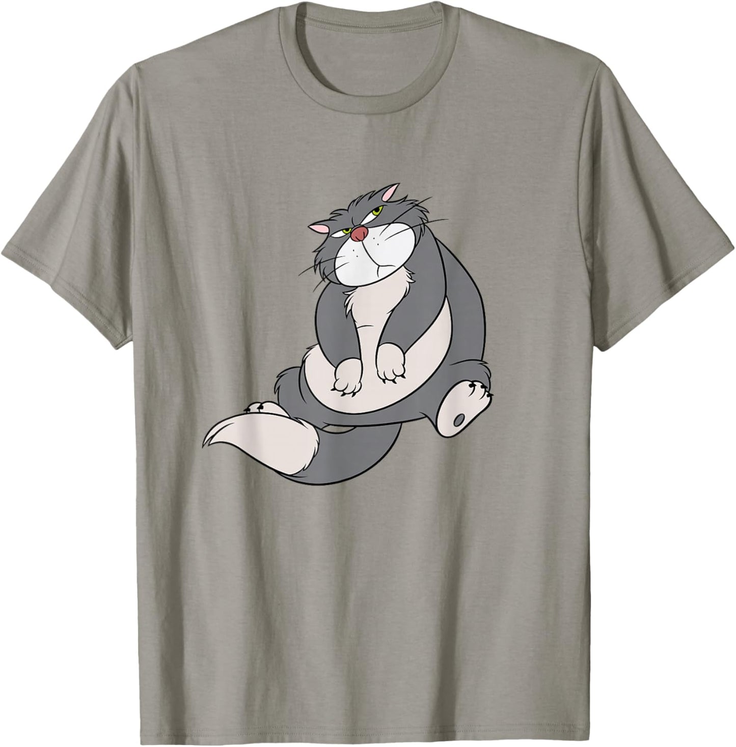 Disney Villains Annoyed Cute Lucifer Big Chest Portrait T-Shirt - T-Shirt | Sand