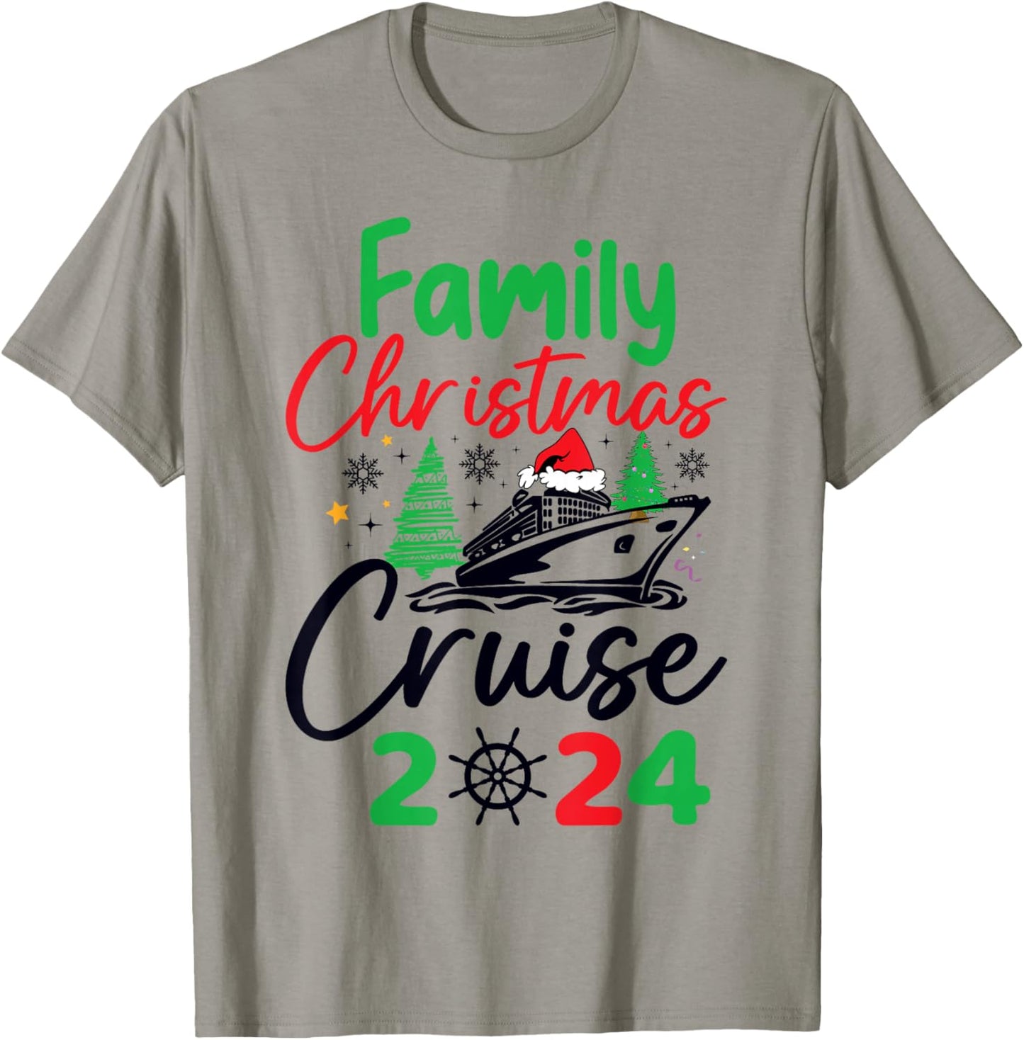 Family Christmas Cruise 2024 Merry Cruisemas Xmas Matching T-Shirt - T-Shirt | Sand