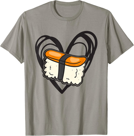 Cute Musubi Heart Graphic Girl Kids T-Shirt - T-Shirt | Sand