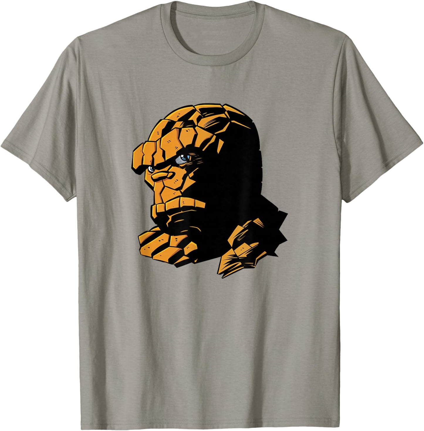 Marvel Fantastic Four Ben Grimm Logo Portrait T-Shirt - T-Shirt | Sand