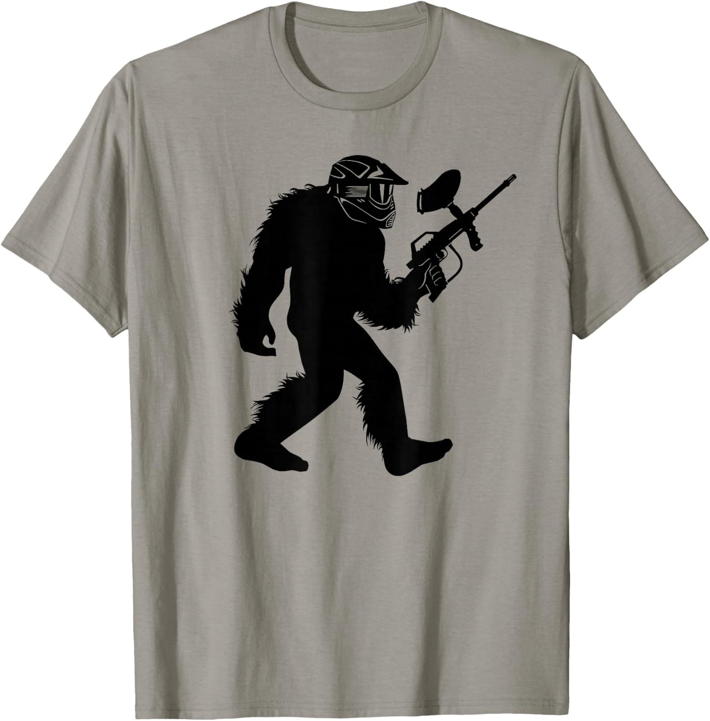 Bigfoot Paintball , Sasquatch Paintballer Apparel T-Shirt - T-Shirt | Sand