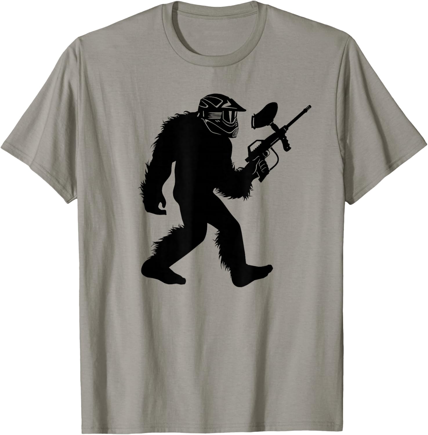 Bigfoot Paintball , Sasquatch Paintballer Apparel T-Shirt - T-Shirt | Sand