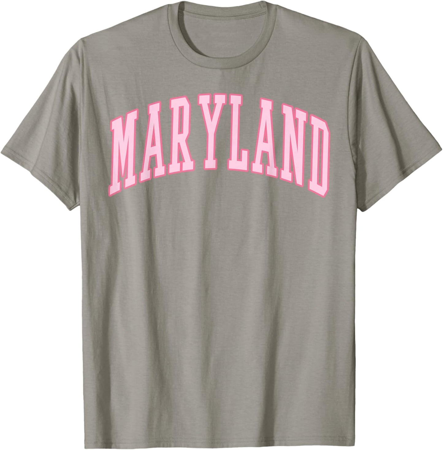Maryland Vintage Preppy Varsity Pink Sports T-Shirt - T-Shirt | Sand