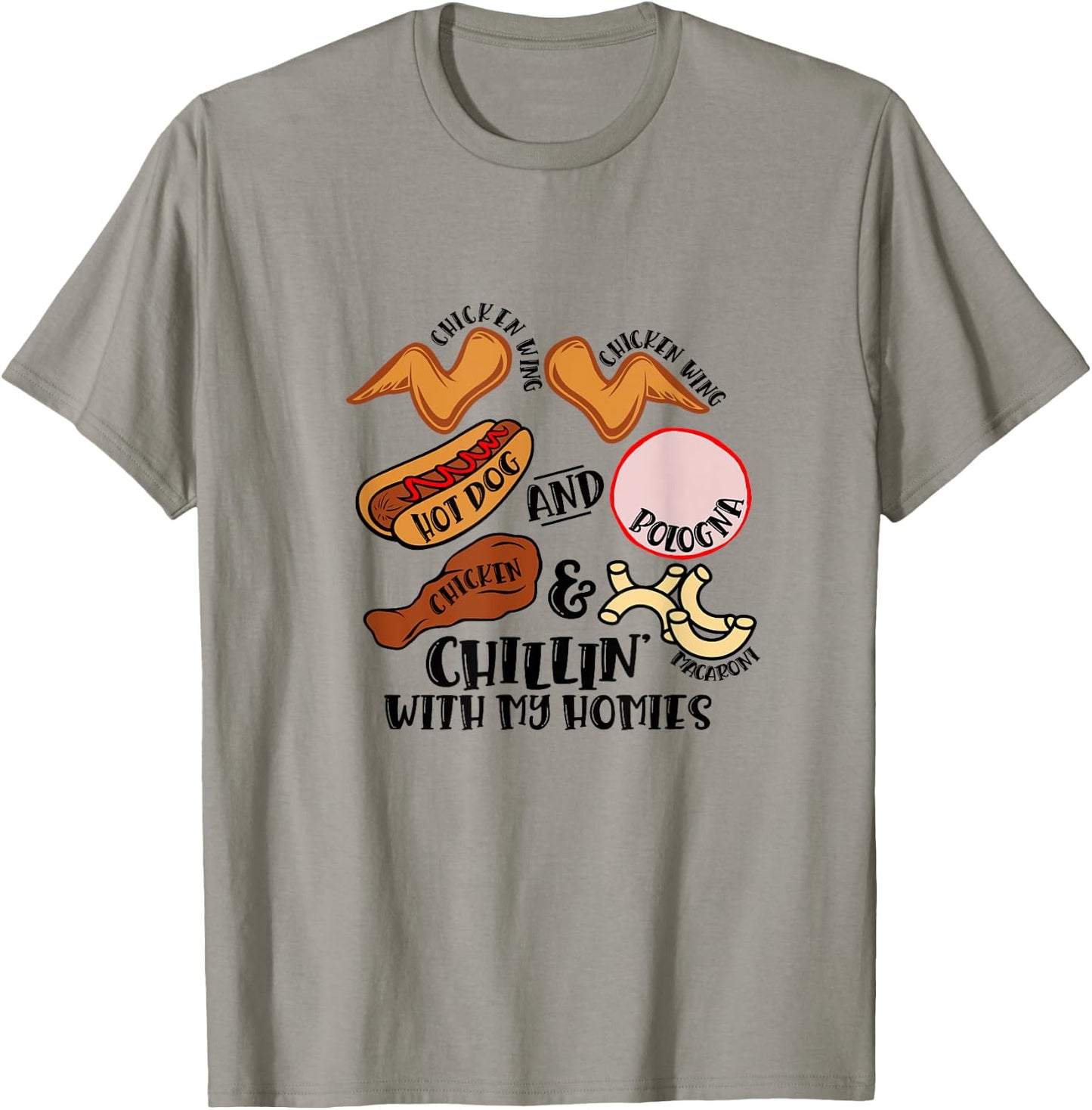 Chicken Wing Chicken Wing Hot Dog & Bologna Viral Song Lyric Women T-Shirt - T-Shirt | Sand