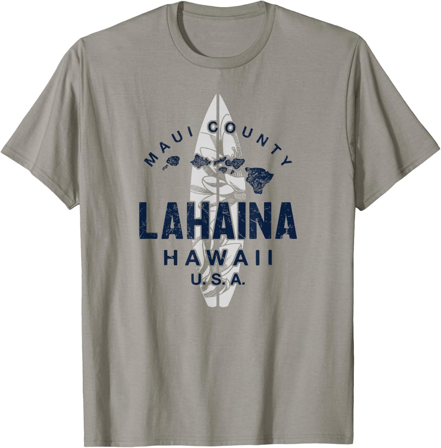 Lahaina Maui Hawaii Vintage Hawaiian Islands Surf T-Shirt - T-Shirt | Sand