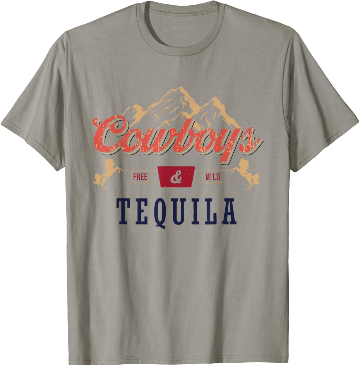 Cowboys And Tequila Outfit Rodeo Western Country T-Shirt - T-Shirt | Sand