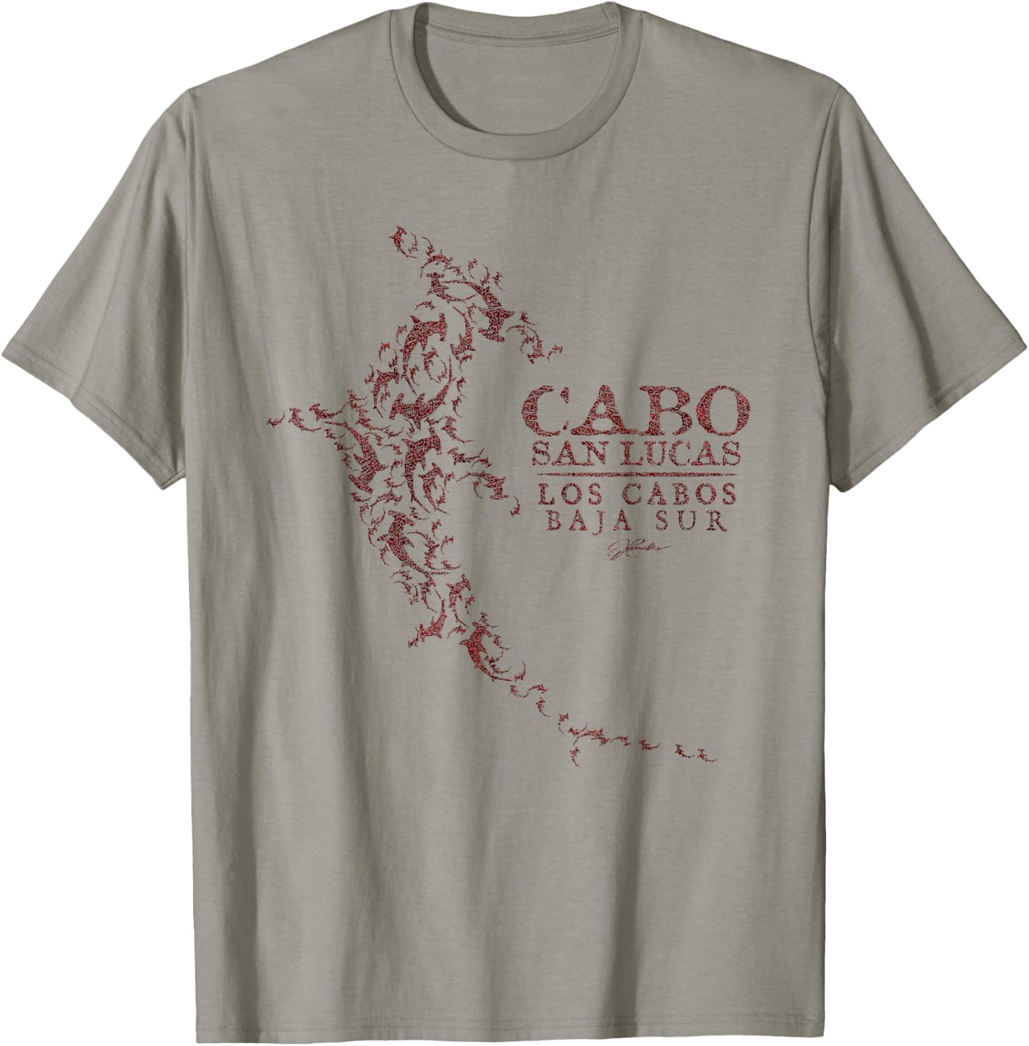 JCombs: Cabo San Lucas, Los Cabos Hammerhead Shark School T-Shirt - T-Shirt | Sand