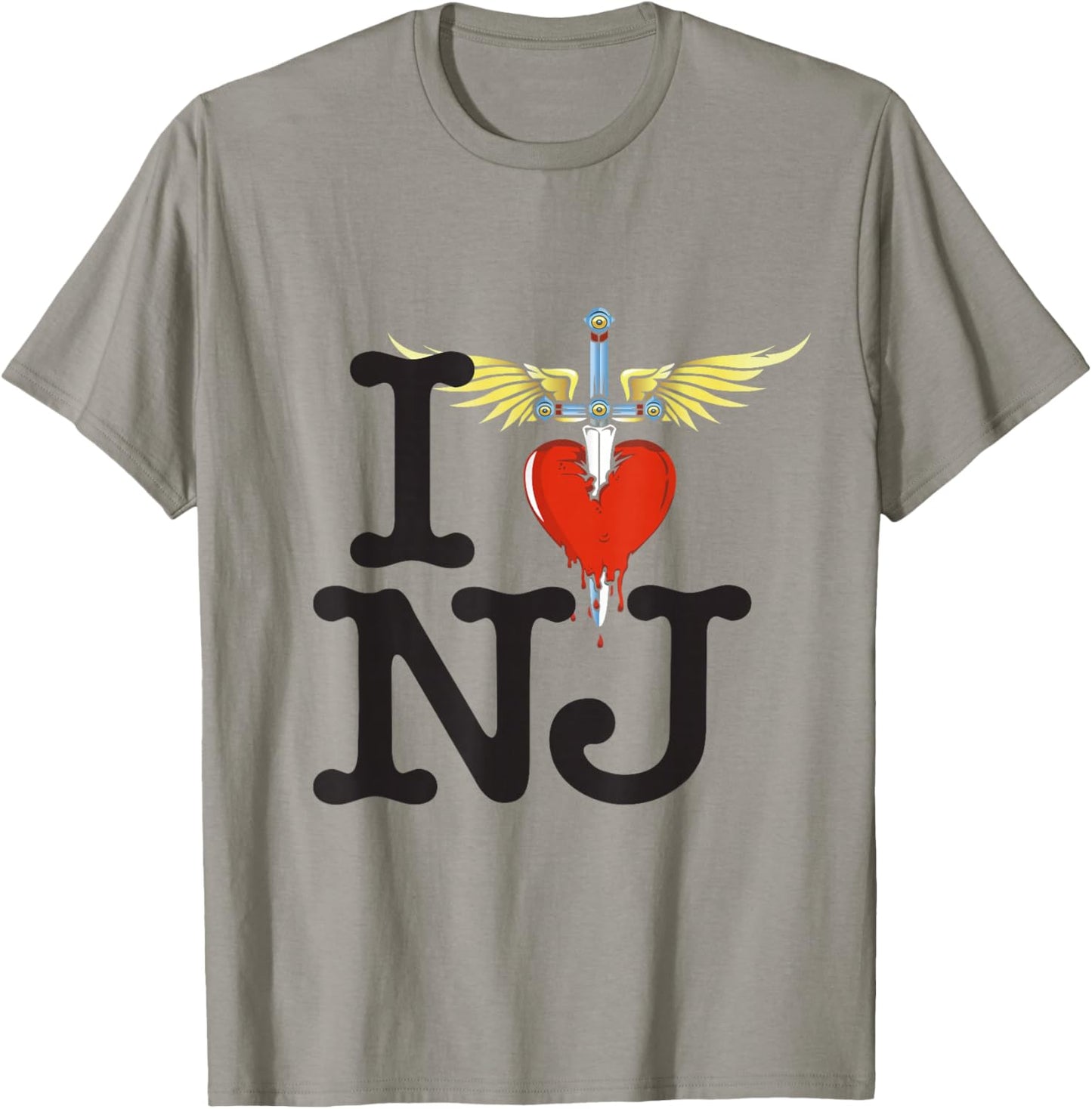 Official Bon Jovi NJ T-Shirt - T-Shirt | Sand