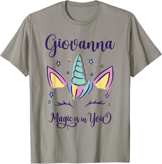 First Name Giovanna Personalized Giovanna T-Shirt - T-Shirt | Sand