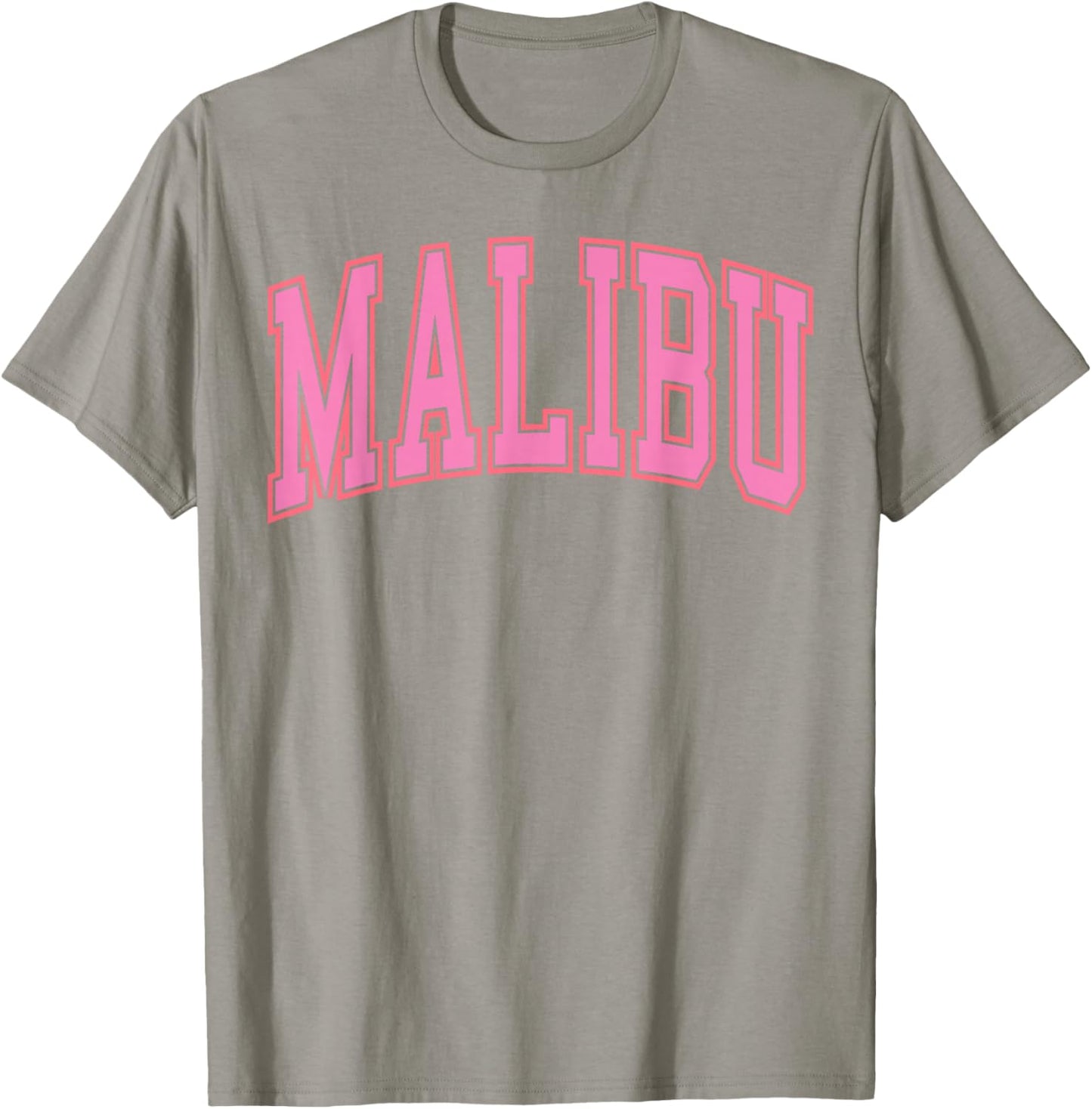 Preppy Varsity Pink Malibu California Teen Girls T-Shirt - T-Shirt | Sand