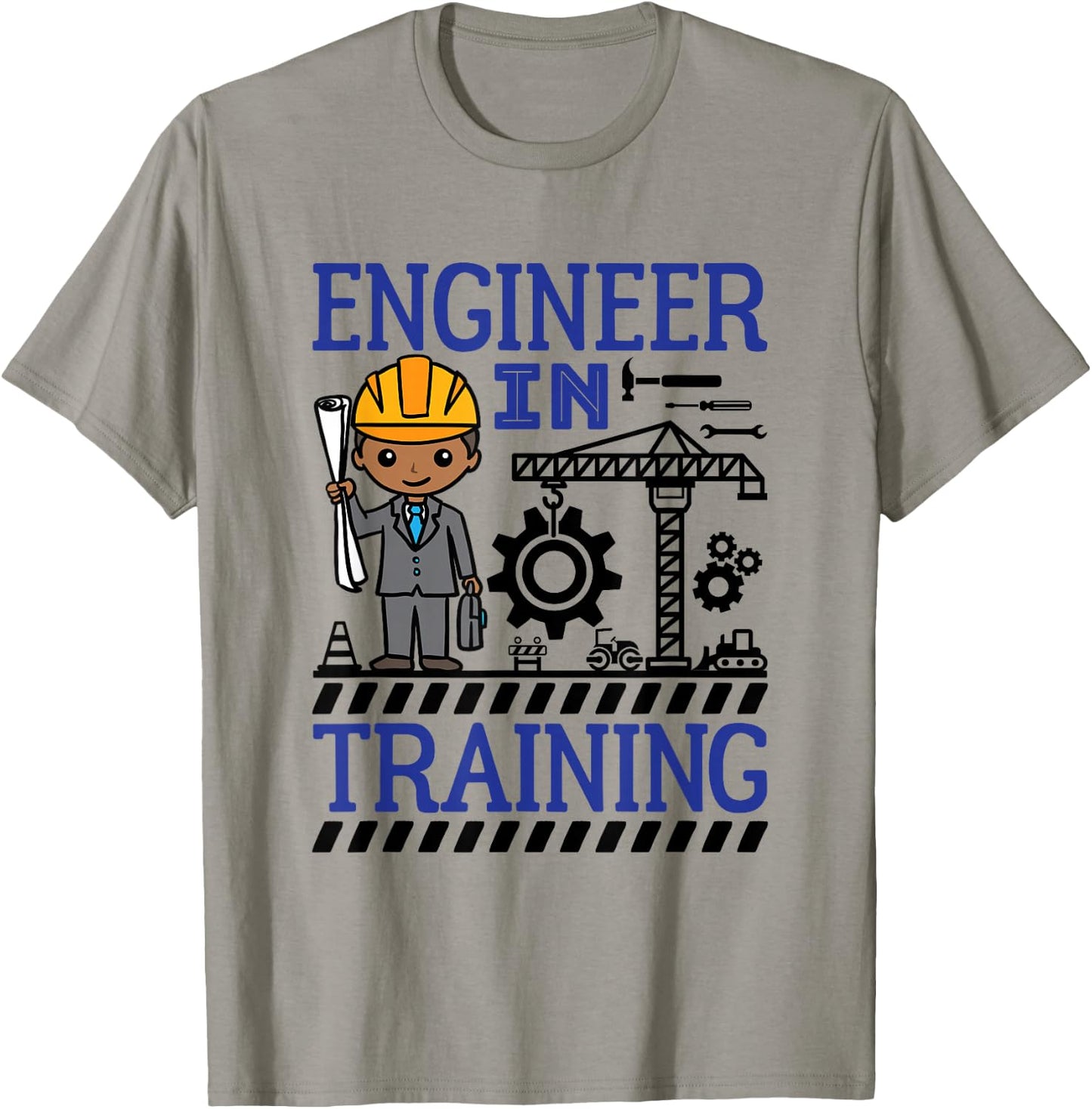 Future Engineer Boy African American Engineer In Training T-Shirt - T-Shirt | Sand