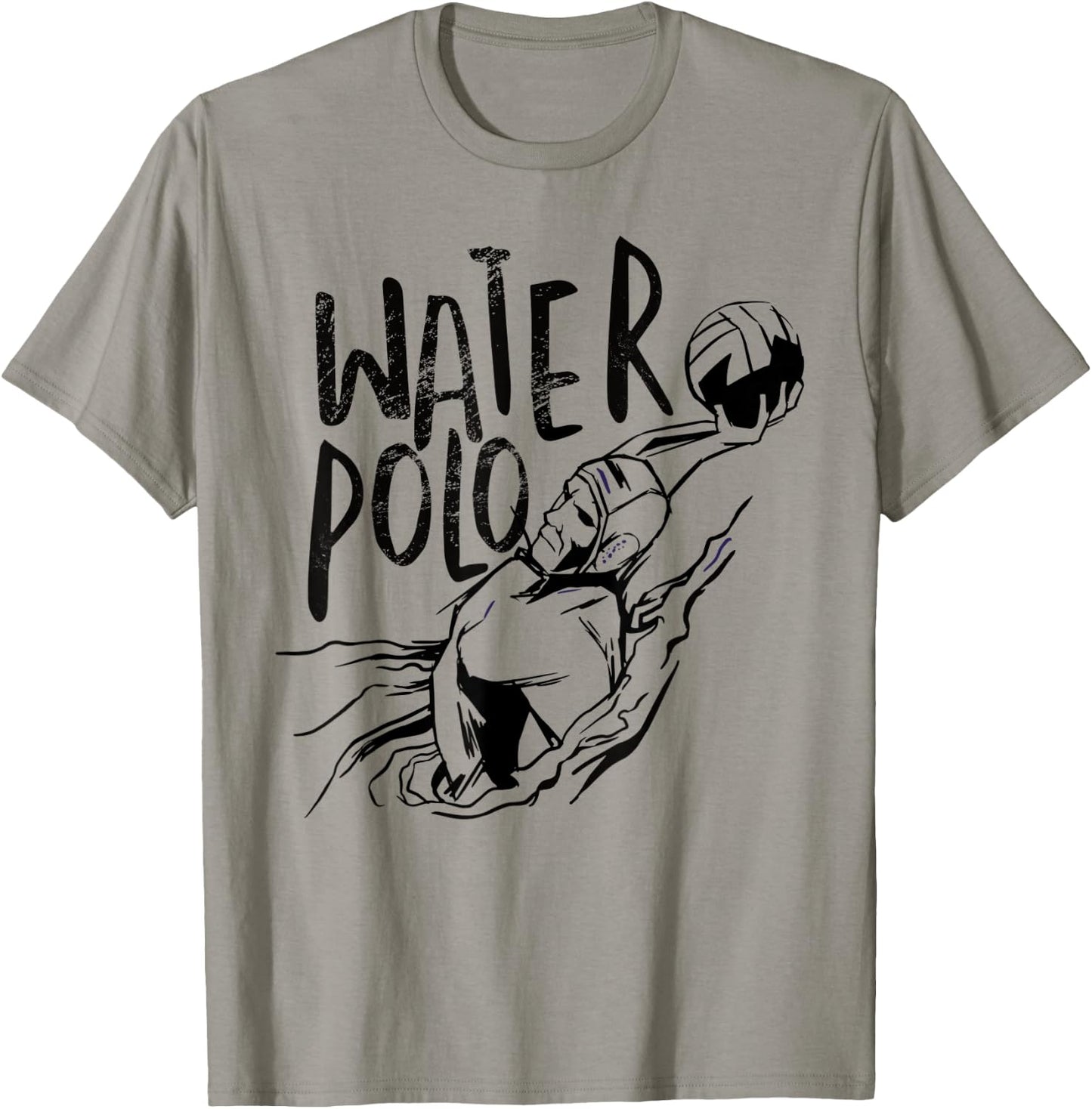 Water Polo Player Grunge Style - WaterPolo Design Ideas T-Shirt - T-Shirt | Sand