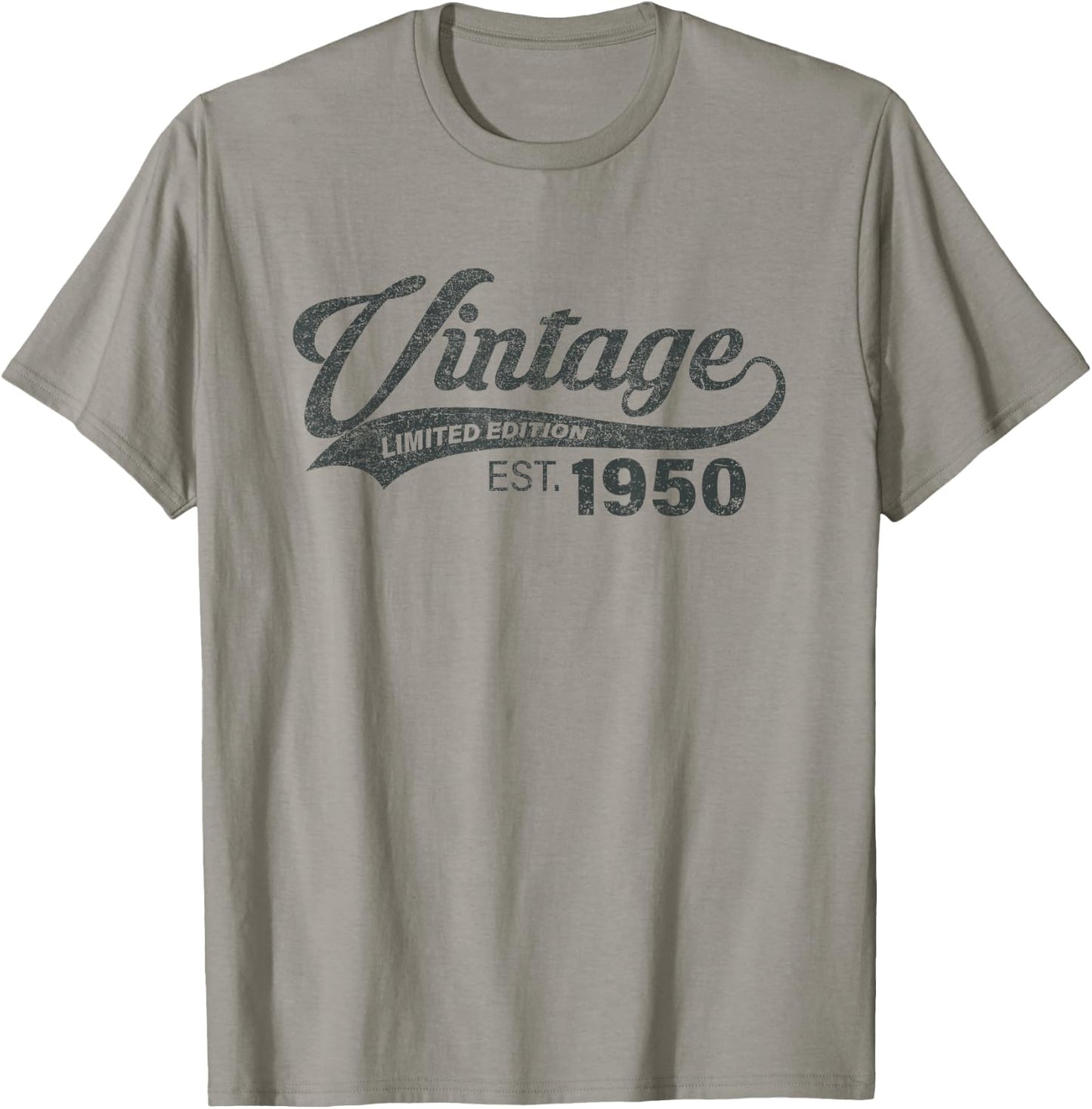 Vintage 1950 75 Years Old Bday 75th Birthday Gift Men Women T-Shirt - T-Shirt | Sand