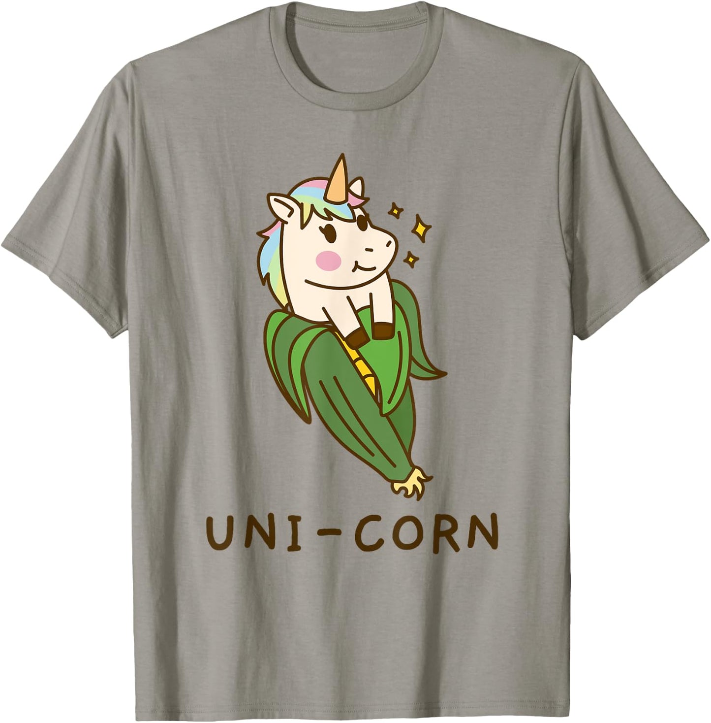 Uni Corn Unicorn on the cob funny cute birthday gift T-Shirt - T-Shirt | Sand