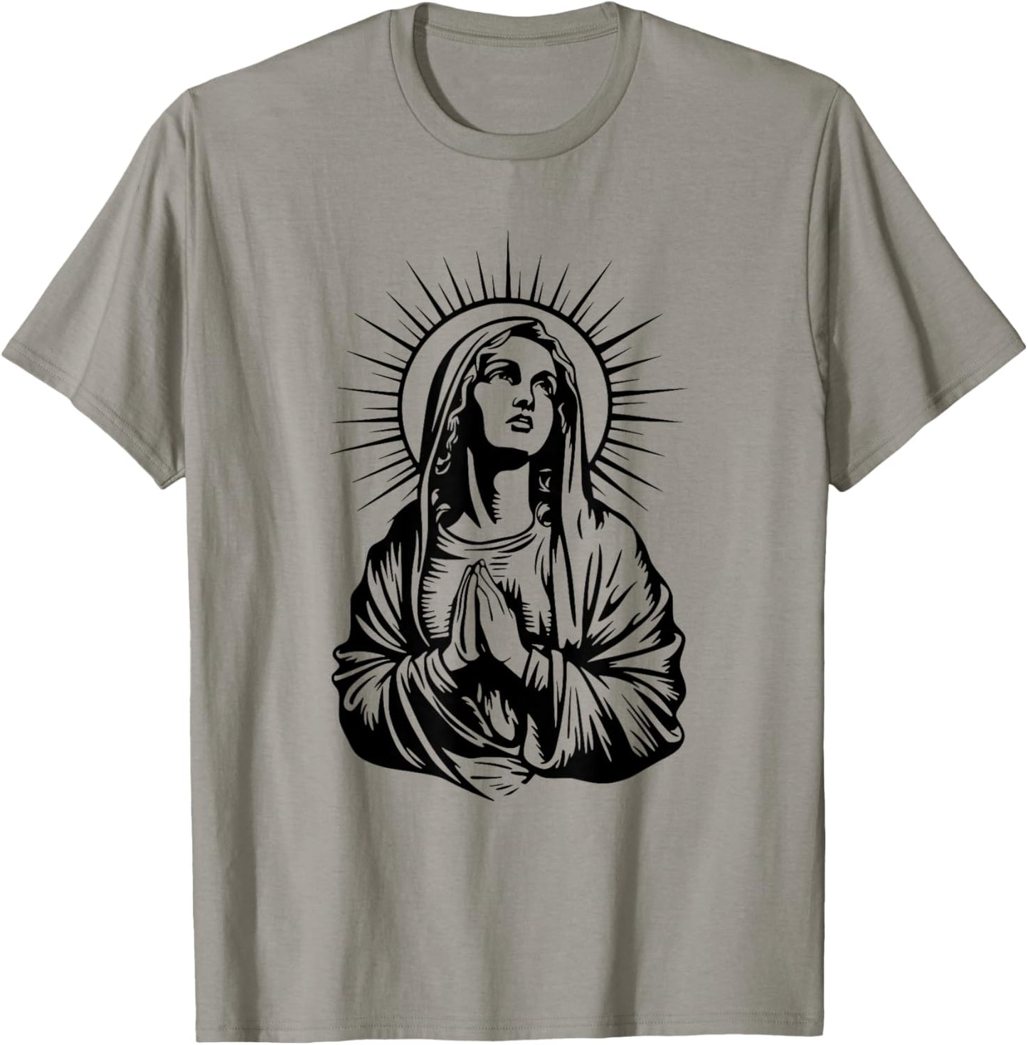 Tattoo Style Virgin Mary T-Shirt - T-Shirt | Sand