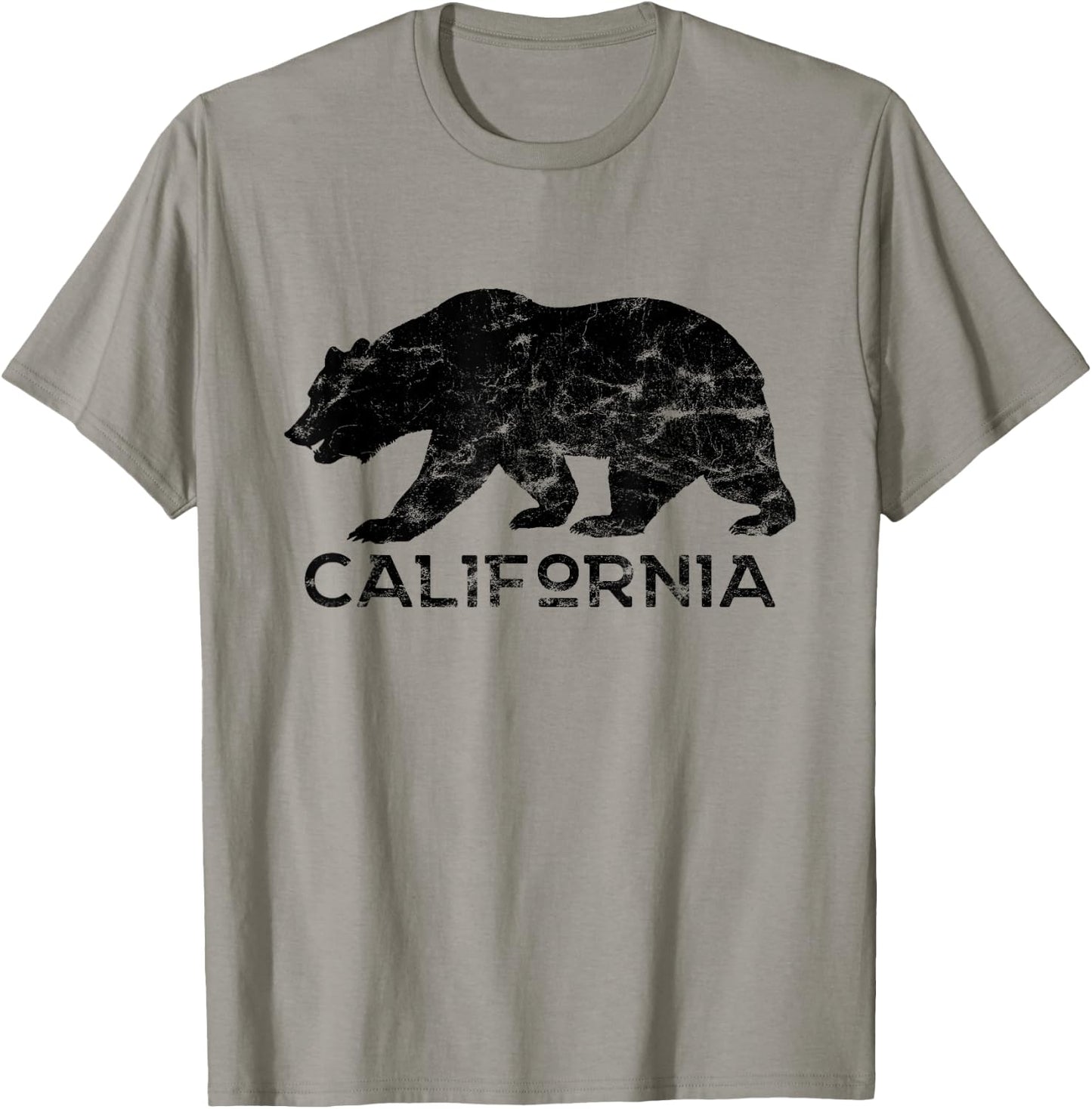 California Bear Retro Distressed Vintage T-Shirt - T-Shirt | Sand