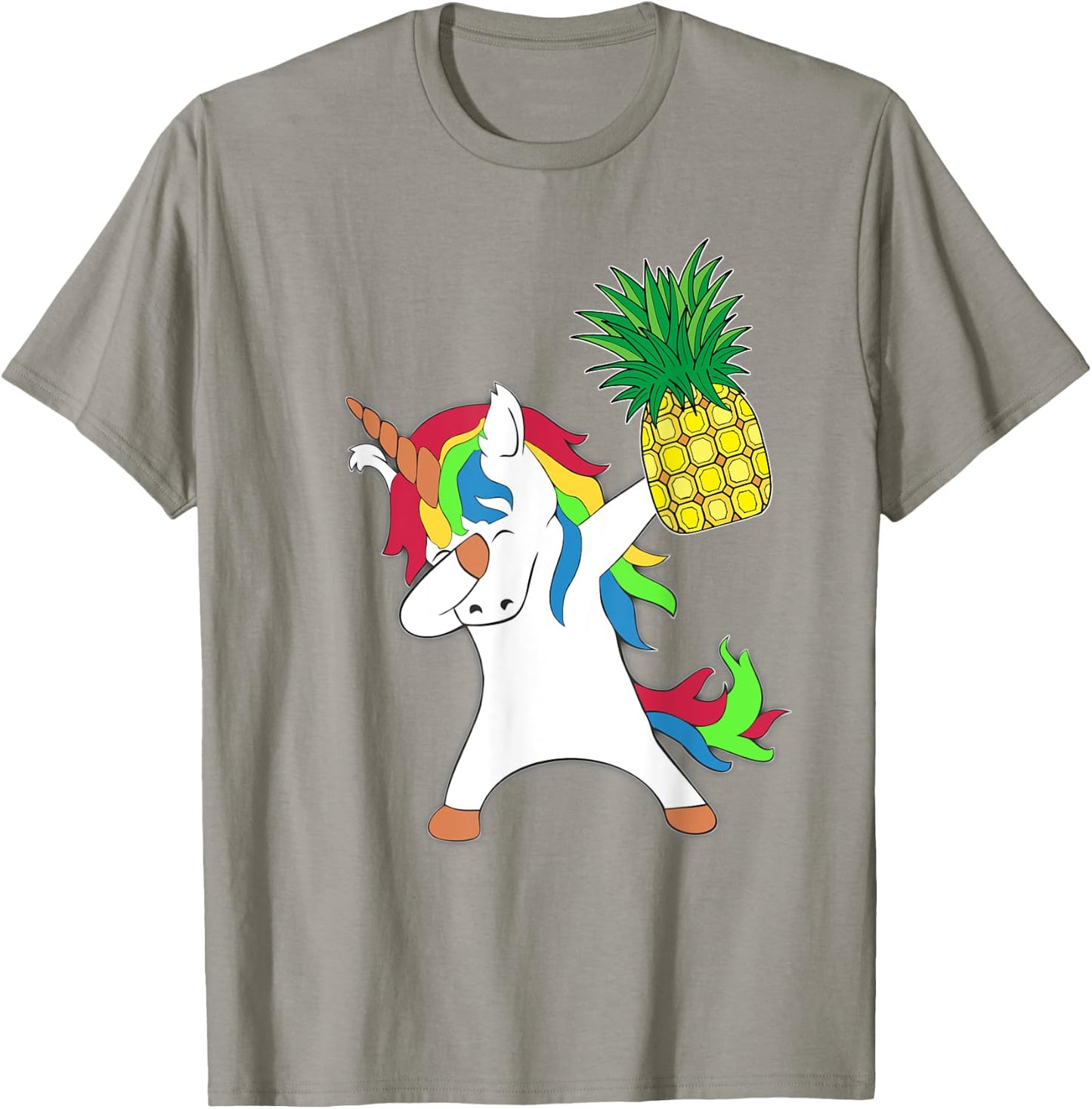 Dabbing Unicorn Horse Pineapple Aloha Beach Hawaiian Gift Women Kids T-Shirt - T-Shirt | Sand