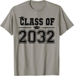Class of 2032 Grow With Me Graduation First Day of School T-Shirt - T-Shirt | Sand