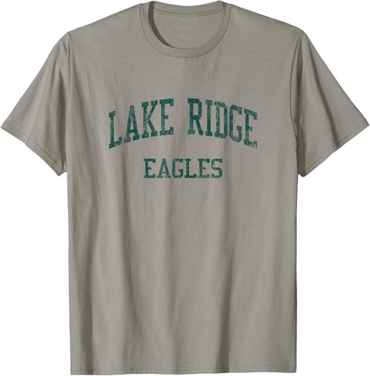 Lake Ridge High School HS Mansfield TX Vintage Sports T-Shirt - T-Shirt | Sand