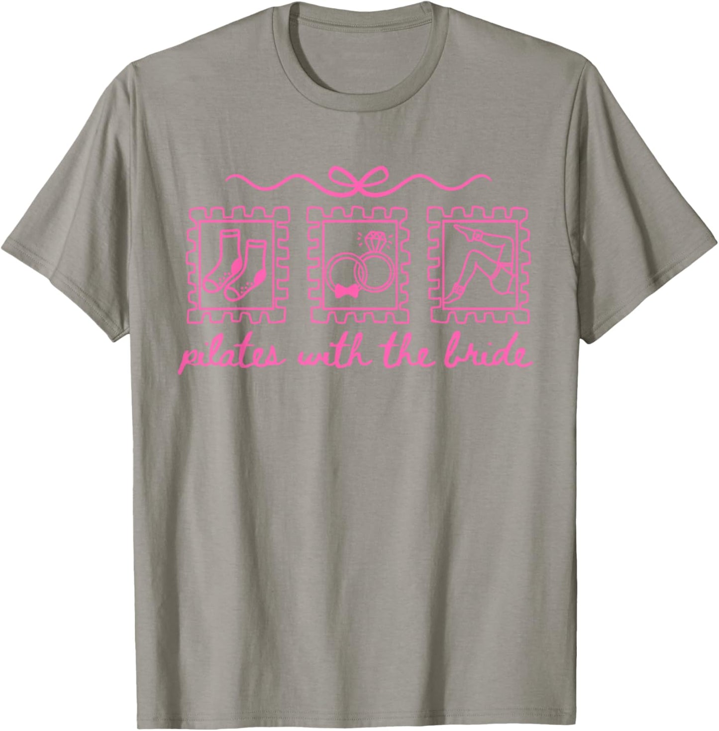 Cute Pilates Bridal Party Pilates with The Bride T-Shirt - T-Shirt | Sand