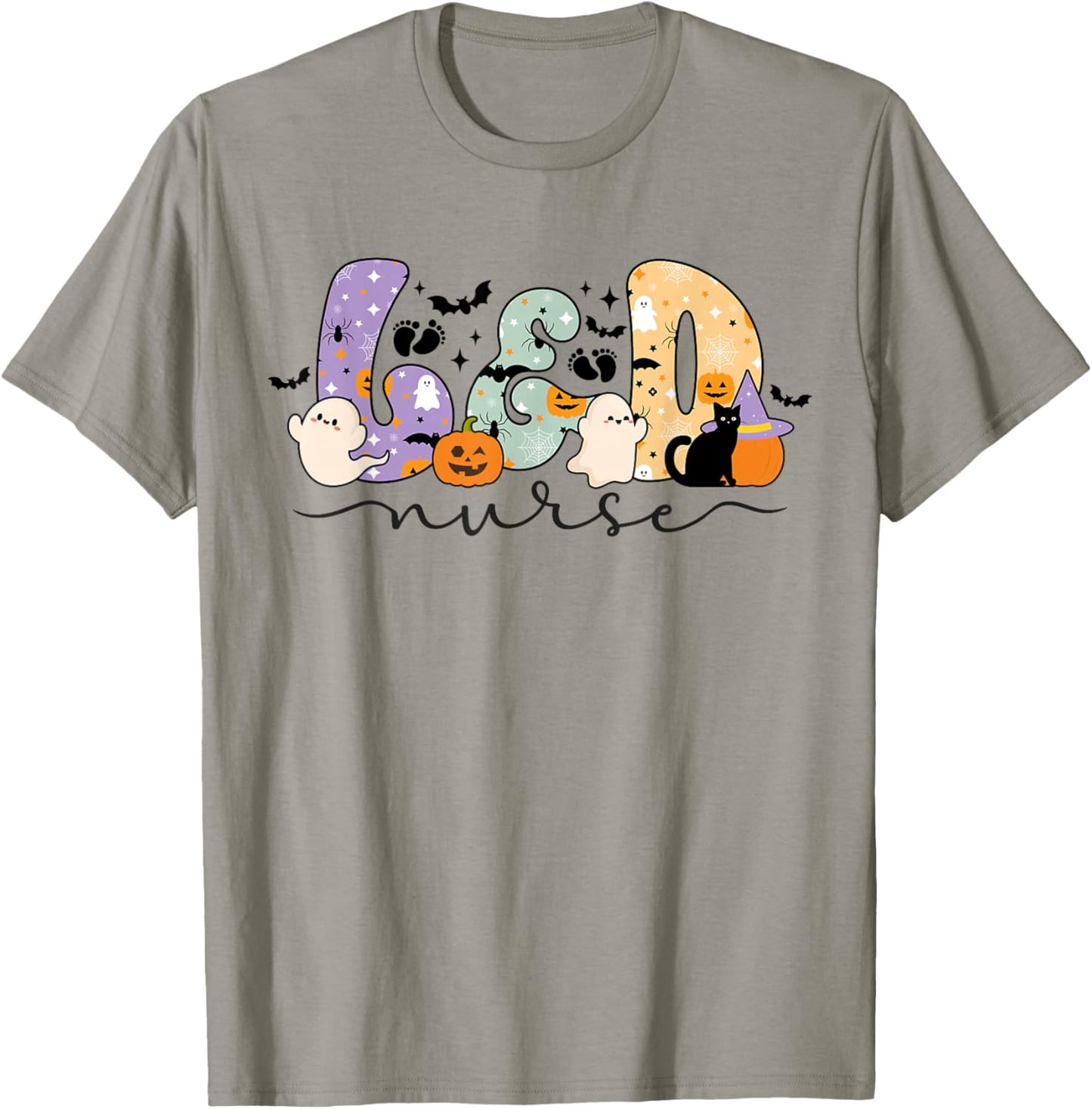 Spooky L&D Nurse Halloween L&D Nursing T-Shirt - T-Shirt | Sand