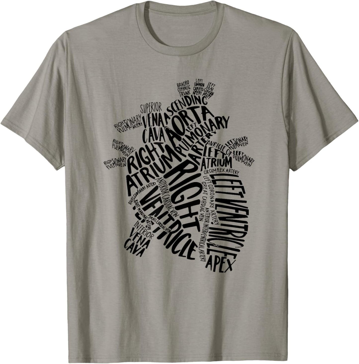 CVICU Cardiac Nurse RN Anatomical Heart Nursing ICU EMT PACU T-Shirt - T-Shirt | Sand