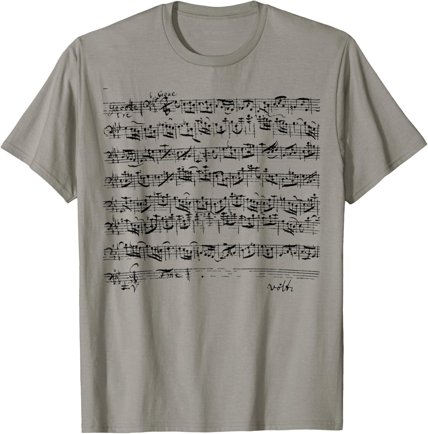 Bach Cello Suites Gigues Cellist T-Shirt - T-Shirt | Sand