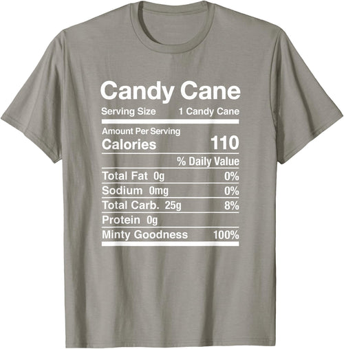 Candy Cane Nutrition Facts Christmas Matching