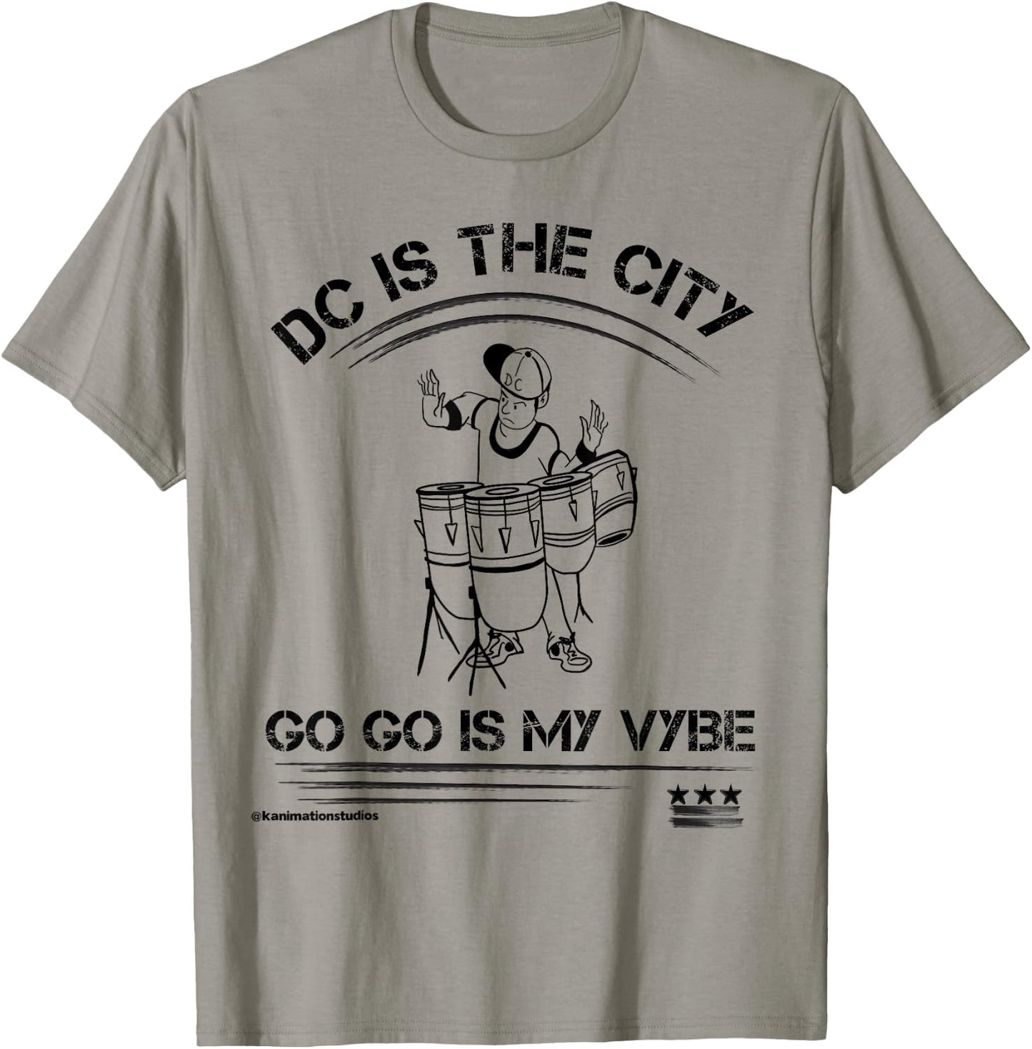 Washington DC is the City Go Go is my Vybe Music T-Shirt - T-Shirt | Sand