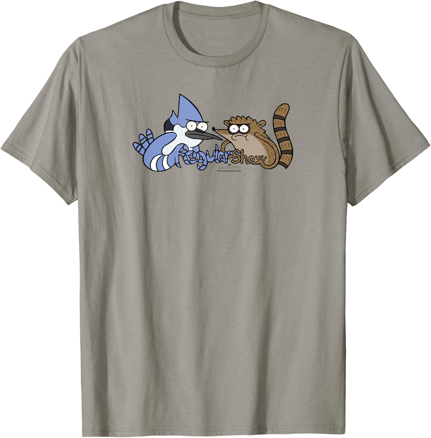 Regular Show Mordecai and Rigby Tattoo Art Small T-Shirt - T-Shirt | Sand