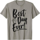 Disney Minnie Mouse Best Day Ever! Small Head Outline T-Shirt - T-Shirt | Sand