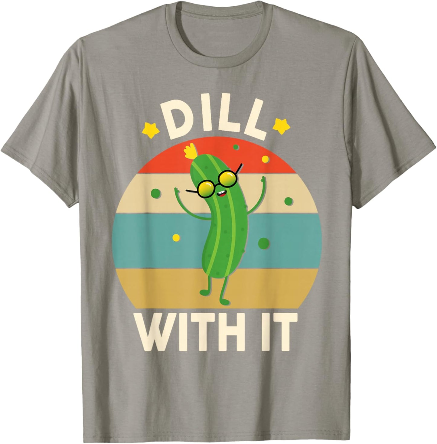 Funny Dill with It Pickle-Shirt Kids Boys Toddler Vegan T-Shirt - T-Shirt | Sand