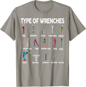 Toddler Mechanic-Shirt Types of Wrenches Technician Kids Boy T-Shirt - T-Shirt | Sand