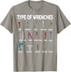 Toddler Mechanic-Shirt Types of Wrenches Technician Kids Boy T-Shirt - T-Shirt | Sand