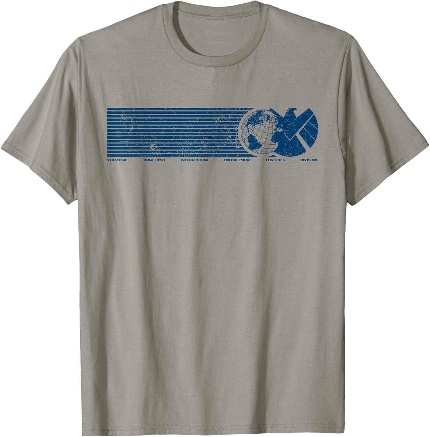 Marvel Agents of S.H.I.E.L.D. Eagle Globe Logo T-Shirt - T-Shirt | Sand