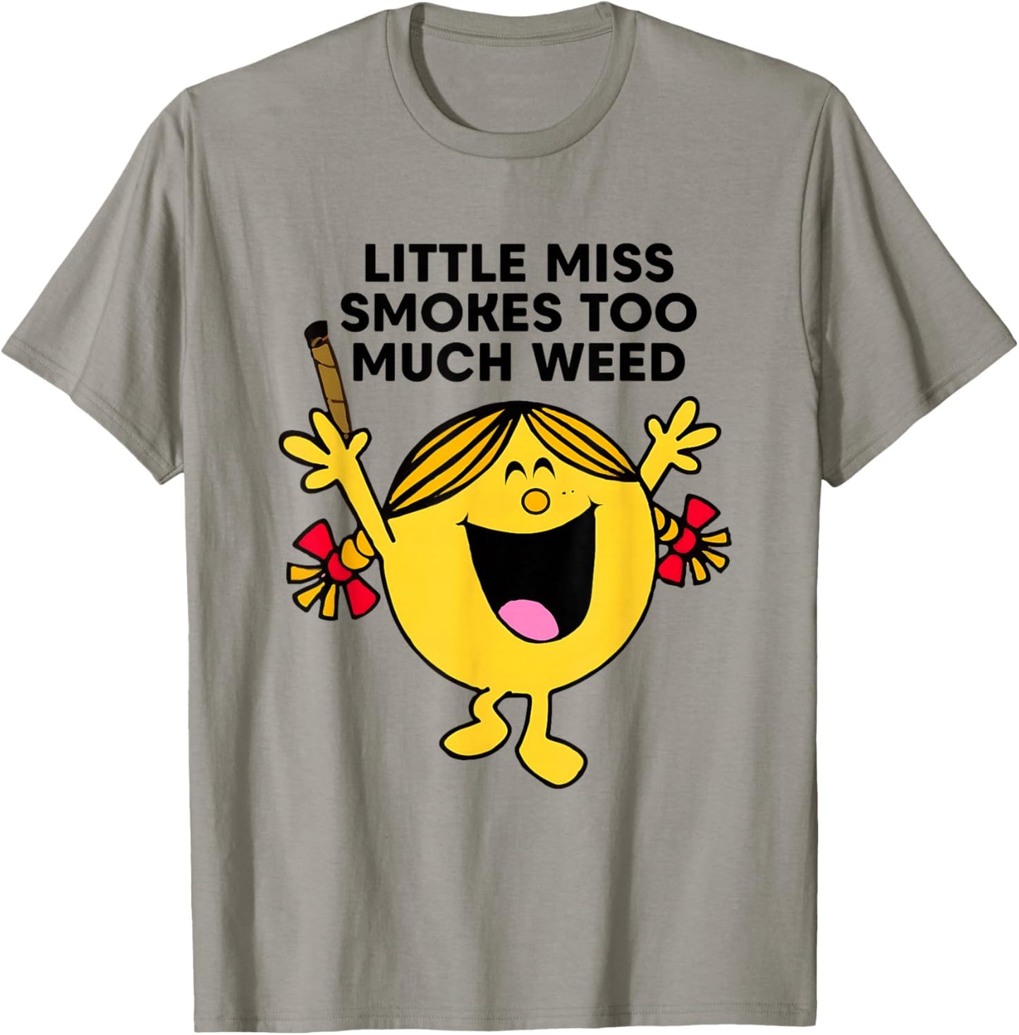 Little Miss Smoke Too Much Weed Quote T-Shirt - T-Shirt | Sand