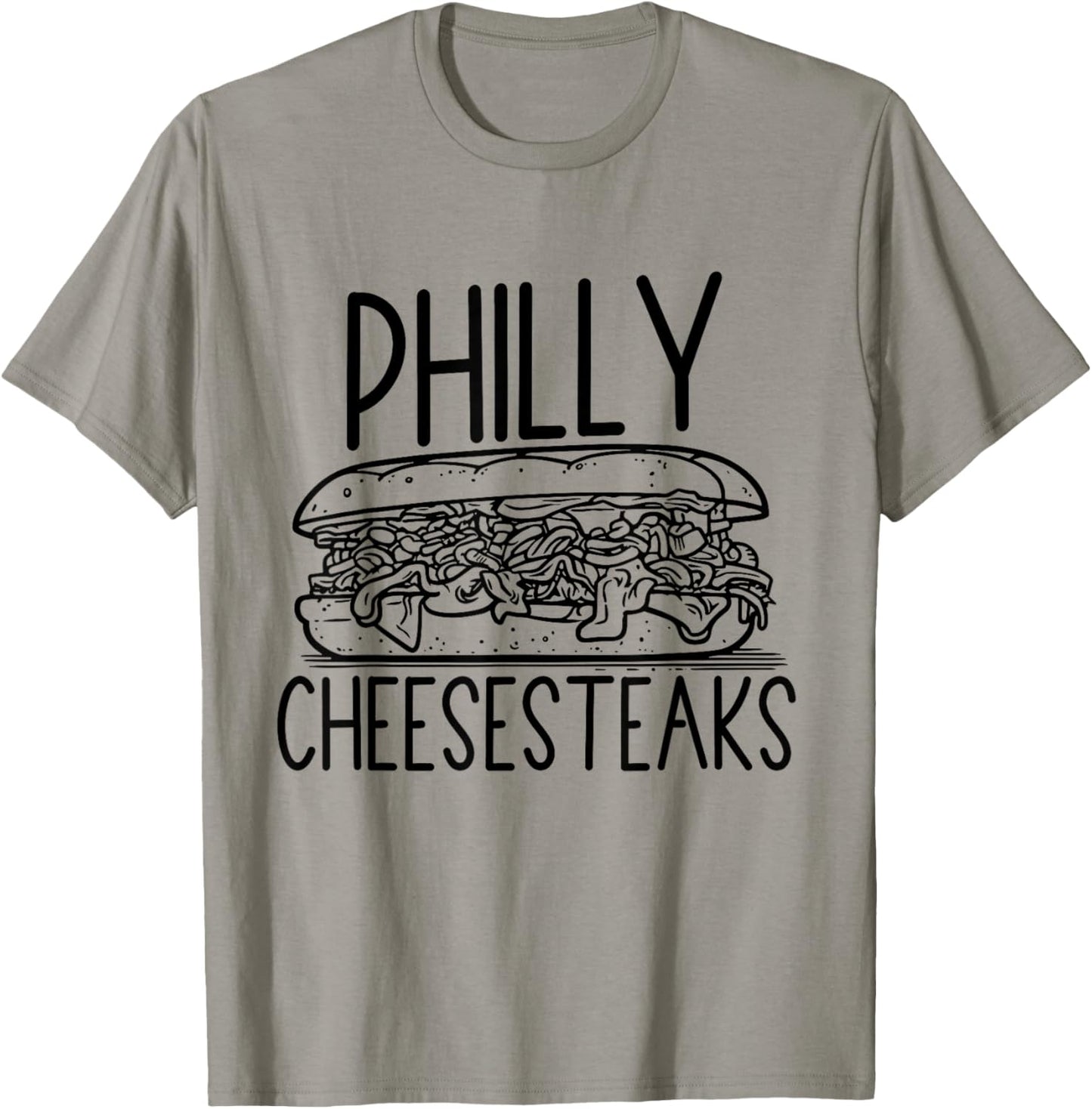 Vintage Cheesesteak Lover Gifts for Philadelphia Apparel T-Shirt - T-Shirt | Sand