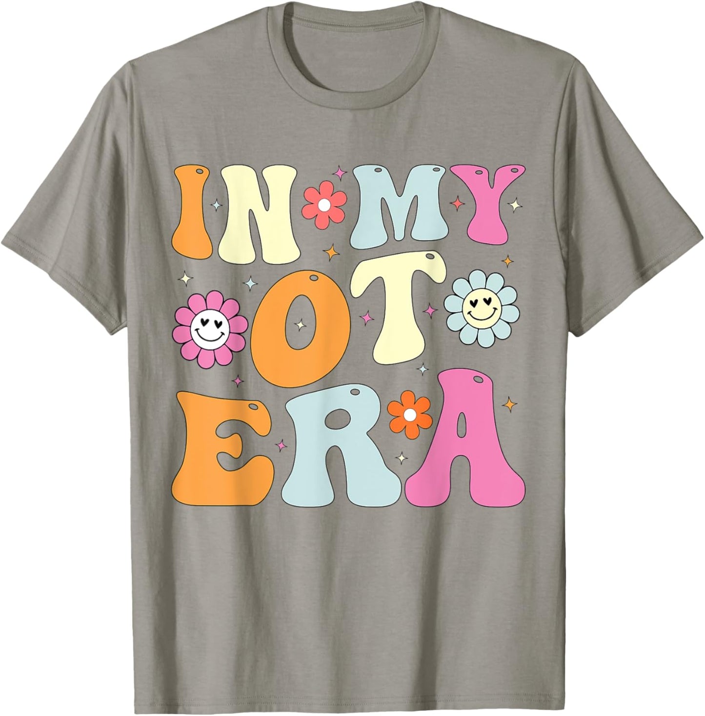In My OT Era Groovy Occupational Therapy OT T-Shirt - T-Shirt | Sand