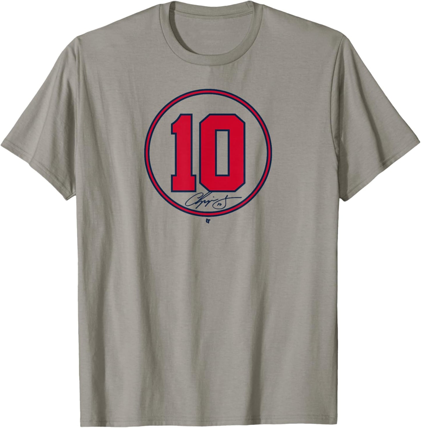 BreakingT Chipper Jones - Number Circle - Atlanta Baseball T-Shirt - T-Shirt | Sand