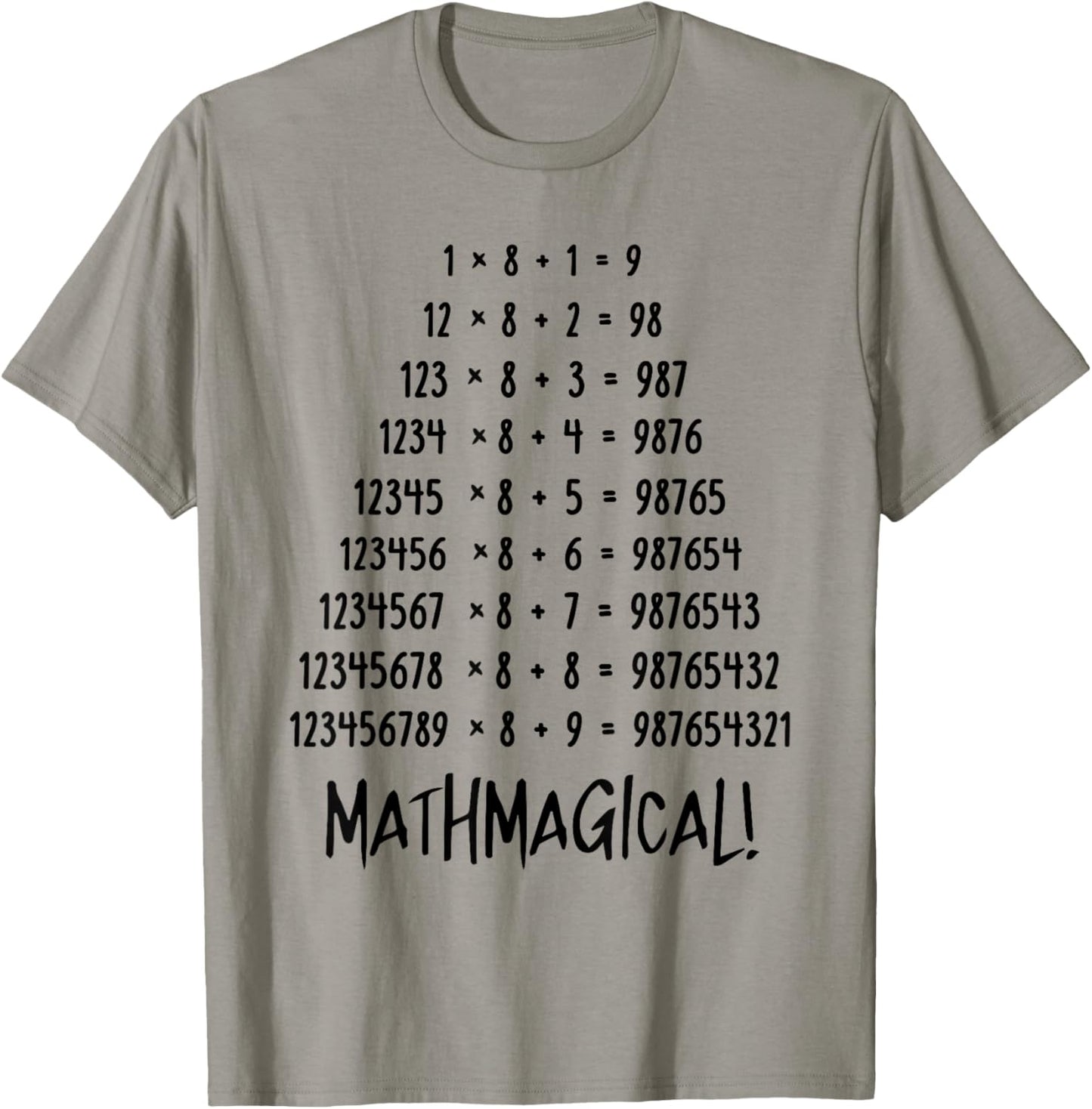 Mathmagical Christmas Math Teacher Pajamas Funny Math Pun T-Shirt - T-Shirt | Sand