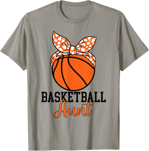 Basketball Aunt Proud Basketball Player Auntie T-Shirt - T-Shirt | Sand
