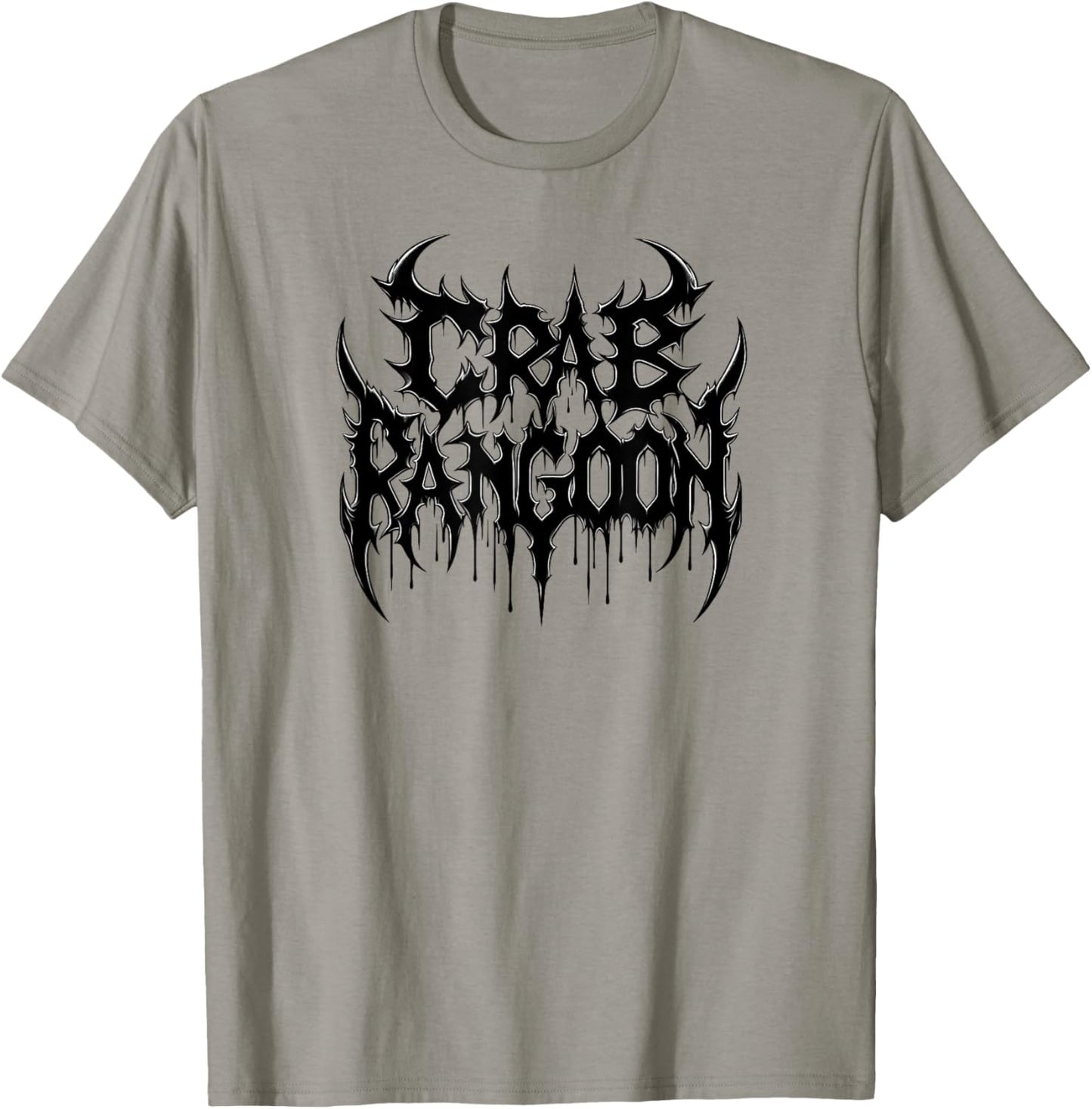 CRAB RANGOON Metal Shirt Dank Meme Funny Heavy Metal Cursed T-Shirt - T-Shirt | Sand