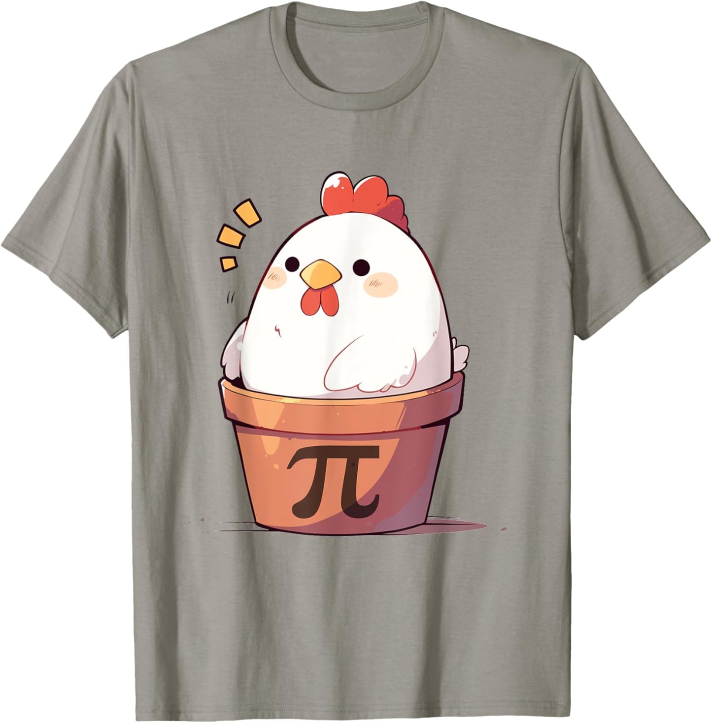 Chicken Pot PI Day Men Women Kids Math Teacher Gifts T-Shirt - T-Shirt | Sand